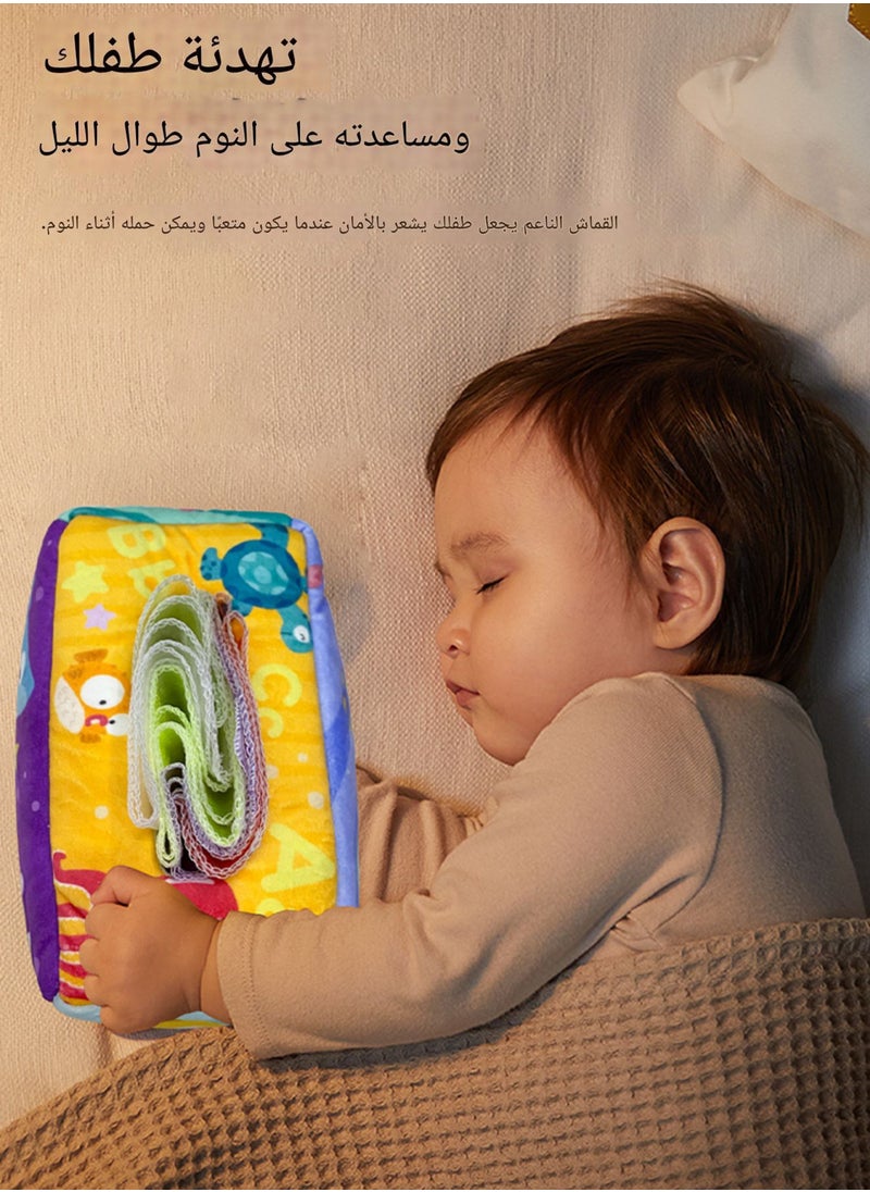 FUN MOMENT Sensory Cloth Tissue Box Toy for Babies 6 Months to 1 Year  - Image 2