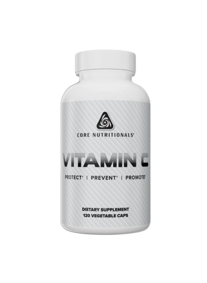 Vitamin C Pure Ascorbic Acid Supplement, Powerful Antioxidant & Immune Support, Essential Vitamin for Collagen, Iron Absorption & Recovery - 120 Capsule