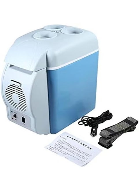 7.5L Portable Mini Car Fridge Vehicle Electric Multi-Function Cold & Hot Refrigerator Fridge Auto Supply