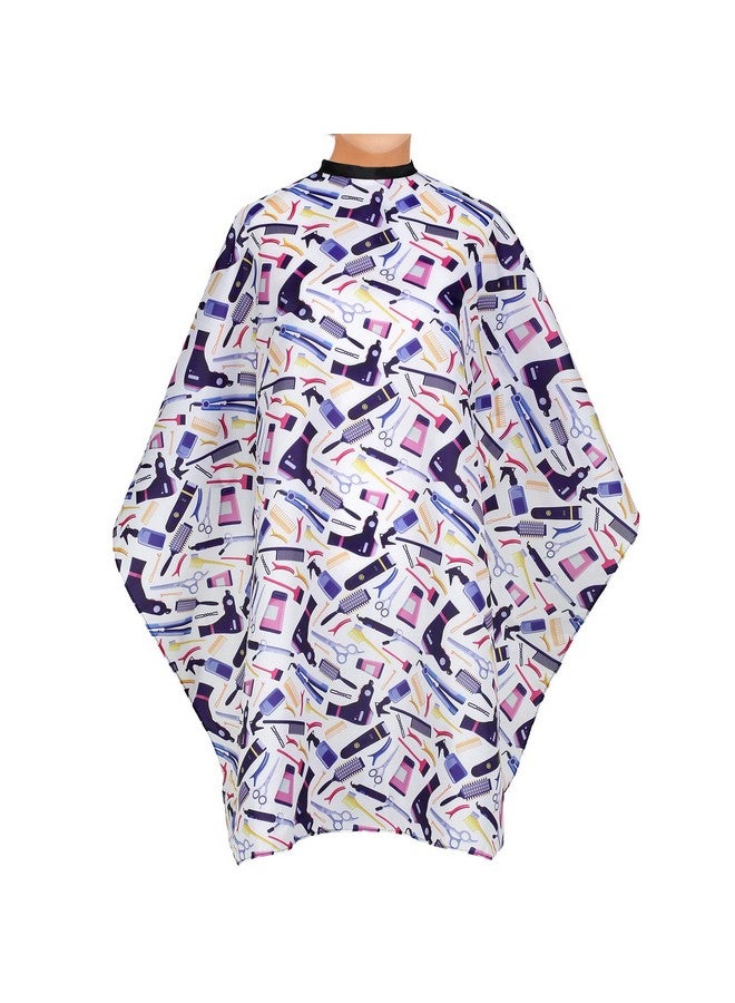 Plum Hill Hair Salon Cape, Hairdresser Cape for Hair Salon, Stylist Cape, Hair Cutting Cape with Snaps, Hair Capes, Women's Shampoo Capes for Hair Stylist, Salon Capes for Hair Stylist Waterproof - Image 1