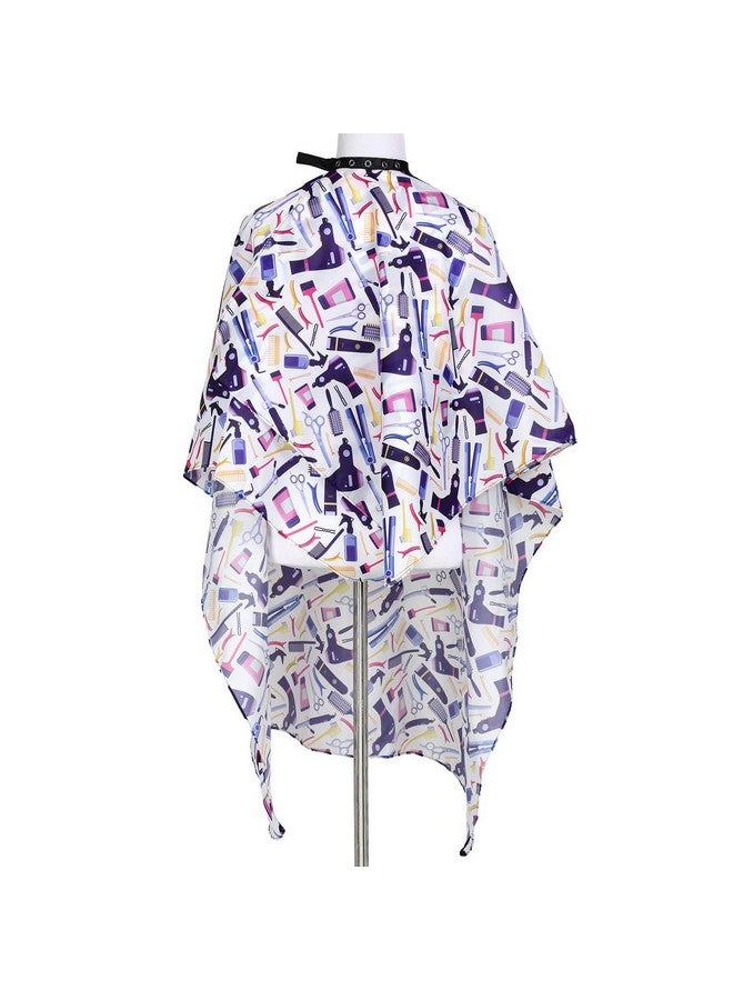 Plum Hill Hair Salon Cape, Hairdresser Cape for Hair Salon, Stylist Cape, Hair Cutting Cape with Snaps, Hair Capes, Women's Shampoo Capes for Hair Stylist, Salon Capes for Hair Stylist Waterproof - Image 5