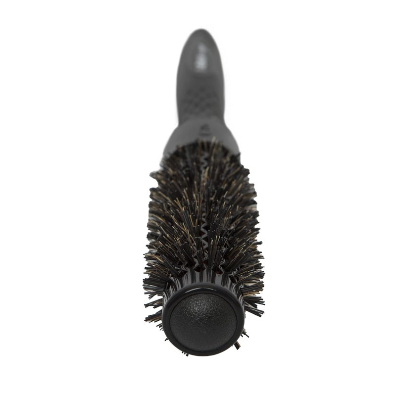 Ibiza Hair Ceramic Round Brush (RB2-25mm) | Carbon Fiber/Nylon Bristles & Beech Wood Core to Absorb Heat & Protect Hair | Adds Shine to All Hair Types | Ideal for Tight Curls - Image 3