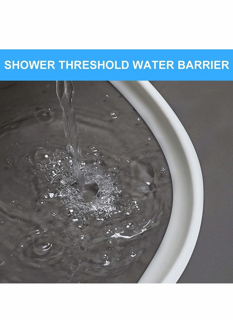 Excefore - Collapsible Shower Water Dam Shower Stopper Barrier and Retention System and Keeps Water Inside Threshold Dry and Wet Separation Suitable for Bathroom and Kitchen, 1M - Image 1