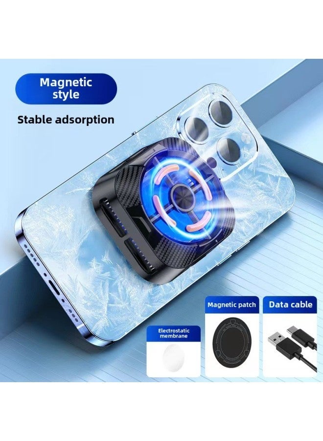 Direct Supply Magnetic Suction Back Clip Cooler Semi-conductor Digital Display Mobile Phone For Live Gaming-Color:X79 Semiconductor Radiator - Image 1