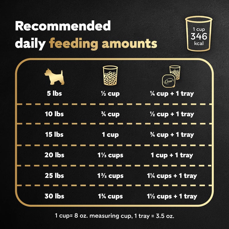 Cesar Small Breed Dry Dog Food for Small Dogs, Filet Mignon Flavor and Spring Vegetables Garnish, 12 lb Bag - Image 4