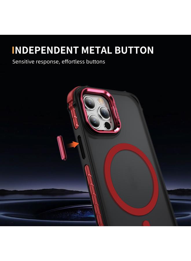 S-TOP Case For iPhone 12 Pro Rainbow Series Skin Feel MagSafe Lens Holder Phone Case - Image 5