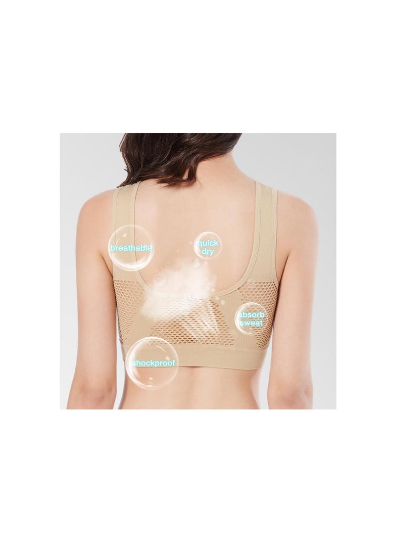 Generic - Airwear Wireless Bra,Cozuty Sports Bra,Breathable Cool Lift Up Air Bra,Cozuty Wireless Supportive Sports Bra - Image 1