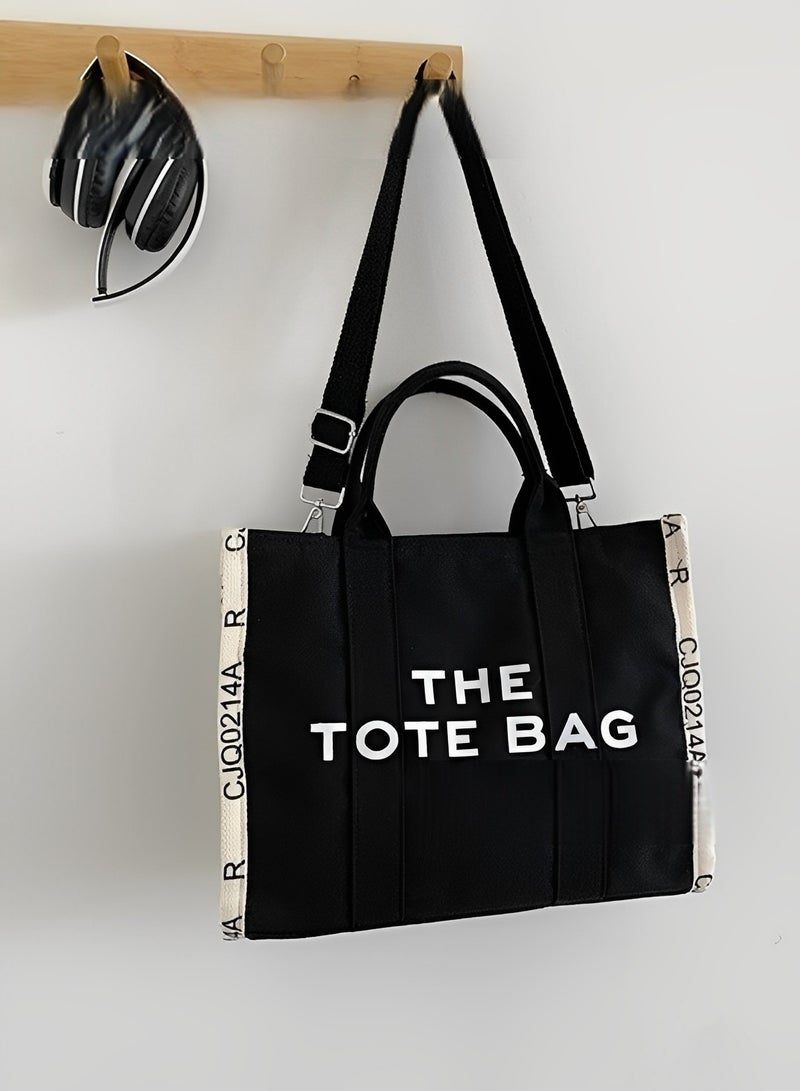REOCLE Women's Tote Bag with Letter Print Small Satchel Bag Fashion Crossbody Purse Mini Stylish Handbag for Travel & Work & Everyday  - Image 2