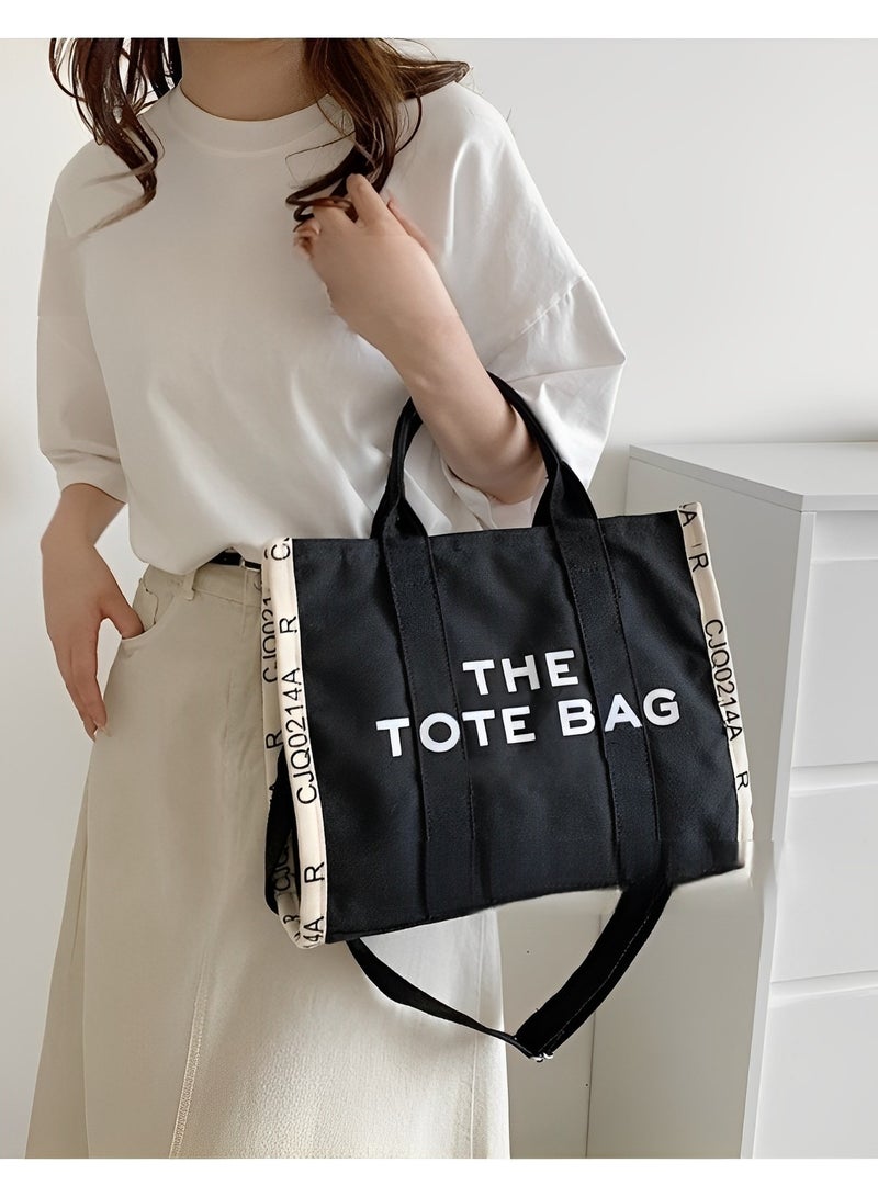 REOCLE Women's Tote Bag with Letter Print Small Satchel Bag Fashion Crossbody Purse Mini Stylish Handbag for Travel & Work & Everyday  - Image 5
