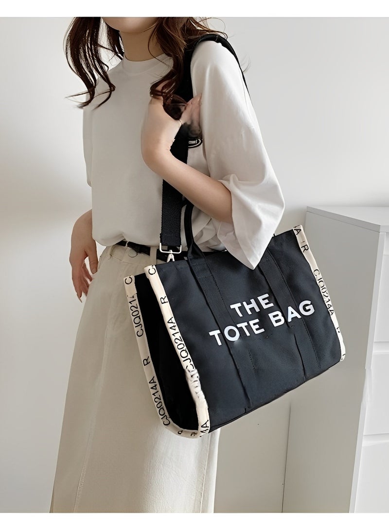 REOCLE Women's Tote Bag with Letter Print Small Satchel Bag Fashion Crossbody Purse Mini Stylish Handbag for Travel & Work & Everyday  - Image 4