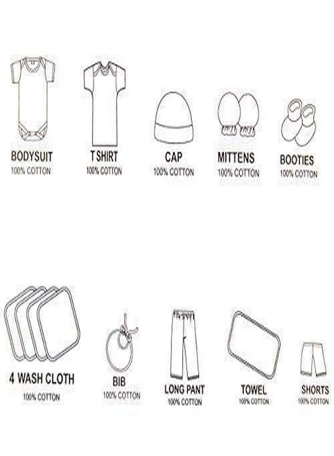 DADDY - G® New Born Unisex Baby's Gift Set -13 Pieces (Yellow) - Image 4