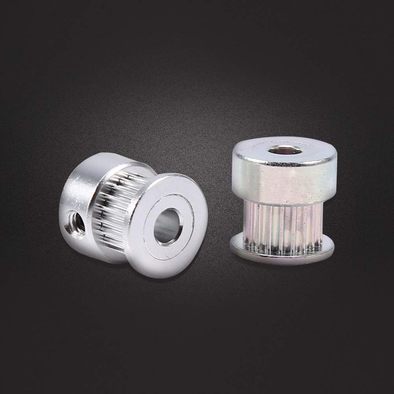 Aluminum Alloy 20 Teeth GT2 Timing Belt Pulley 6mm Bore for 3D Printer 2pcs - Image 3