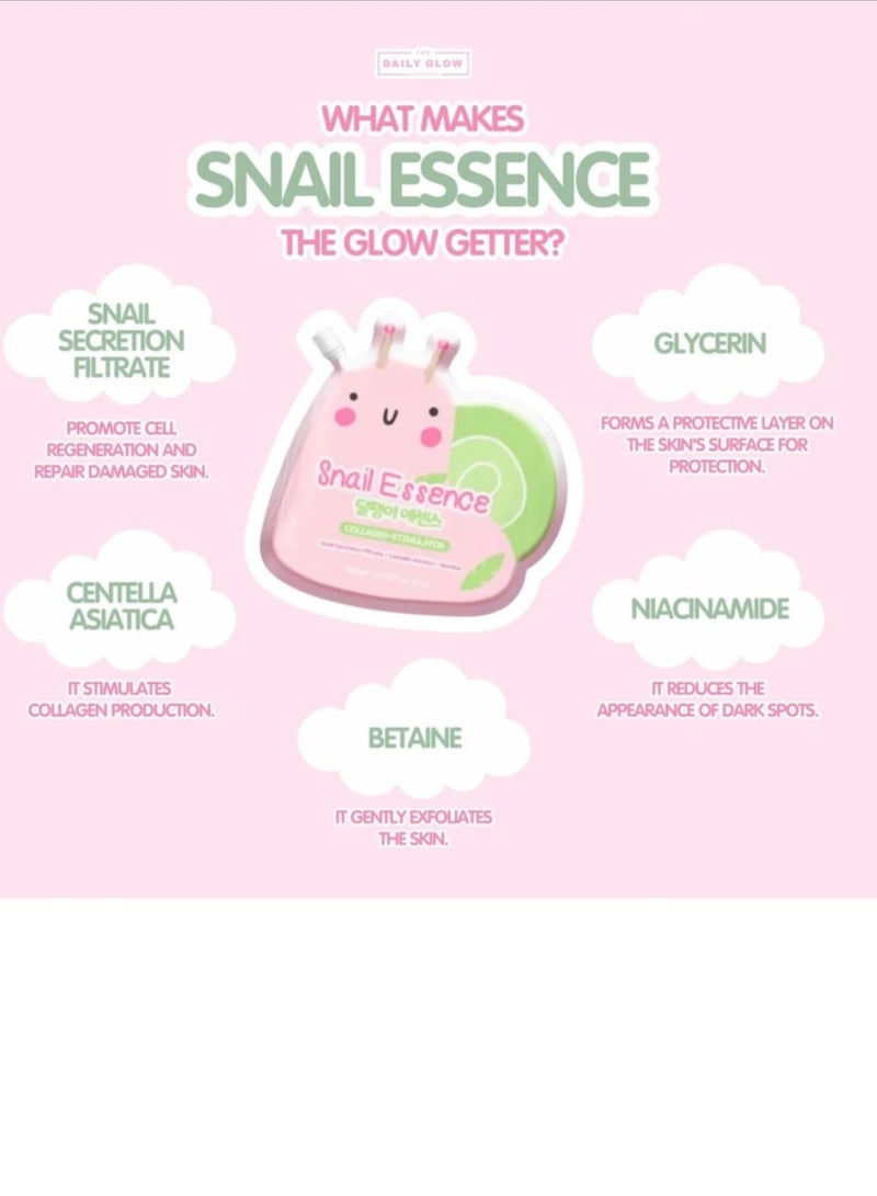 سنايل خلاصة الحلزون - مُحفِّز الكولاجين (مُرشِّح إفراز الحلزون، عشبة سنتيلا آسياتيكا، بيتايين) 150 مل - Image 2