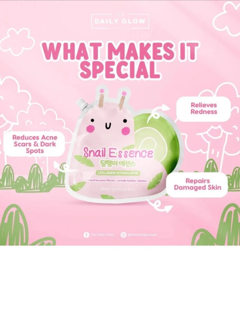 سنايل خلاصة الحلزون - مُحفِّز الكولاجين (مُرشِّح إفراز الحلزون، عشبة سنتيلا آسياتيكا، بيتايين) 150 مل - Image 3