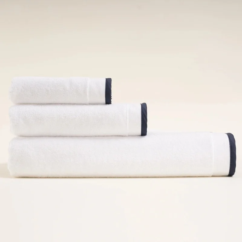 Penelope 100% Cotton Towel 100x150 cm Navy Blue - Liana Series