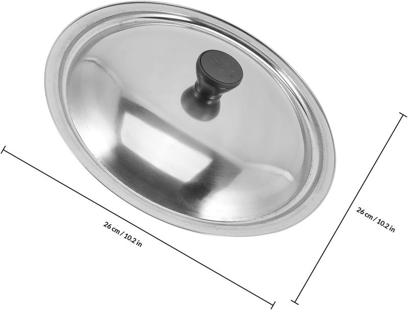 Zerodeko 2pcs Stainless Steel Pan Lids for Rural Cooking Stove, Metal Cookware Covers with Honeycomb Design, Household Replacement Pot Covers for Outdoor and Indoor Use - Image 2