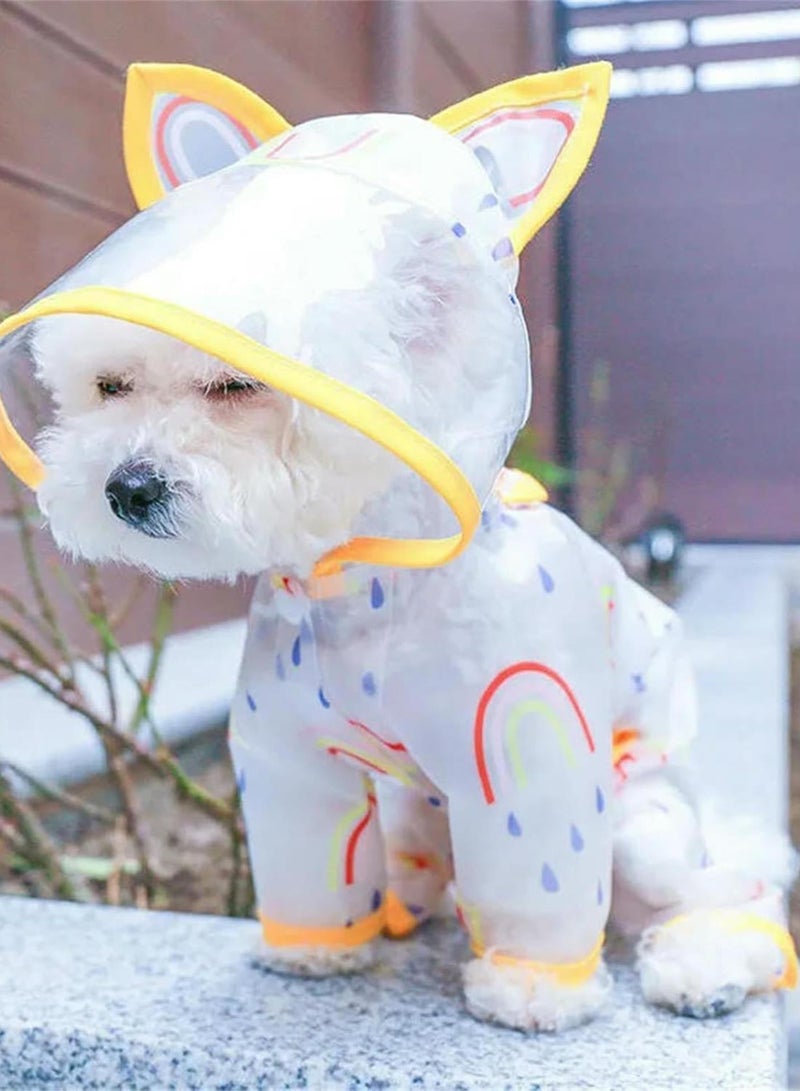 GGOOT Pet Raincoat Dog Waterproof Clothes Dogs Apparels Small Clothing Pieces Hooded For Supplies Products-red-s  - Image 2