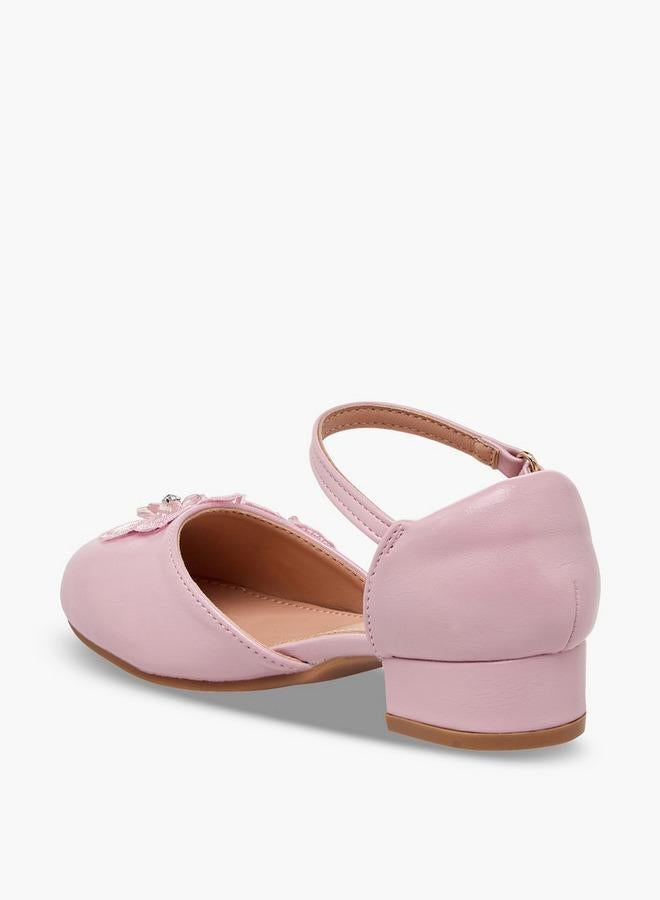 Flora Bella By Shoexpress Girls Block Heel Ballerina Shoes - Image 5