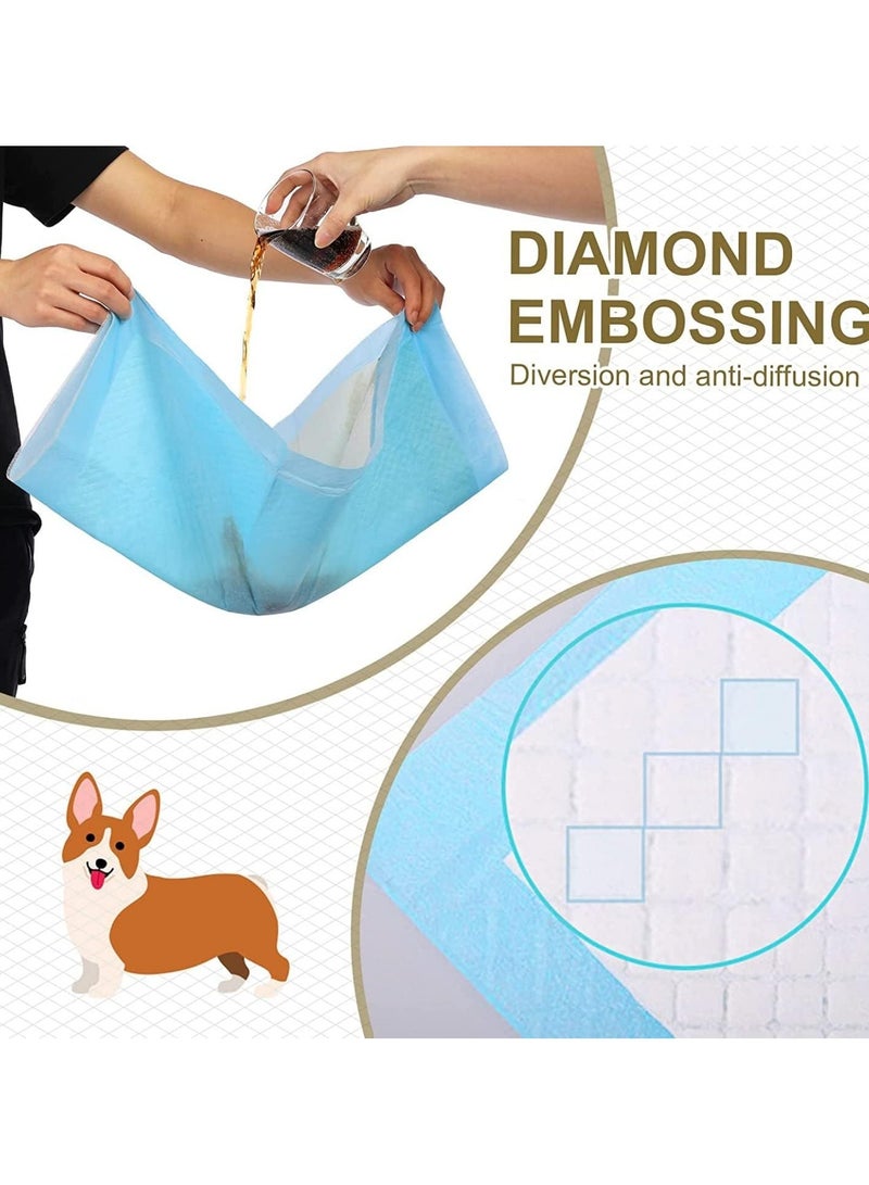 100Pcs Disposable Absorbent Quick Drying Leak-Proof Pee Pads, Disposable Training Pads For Pets with 5 Highly Absorbent Layers, 45x33cm - Image 3