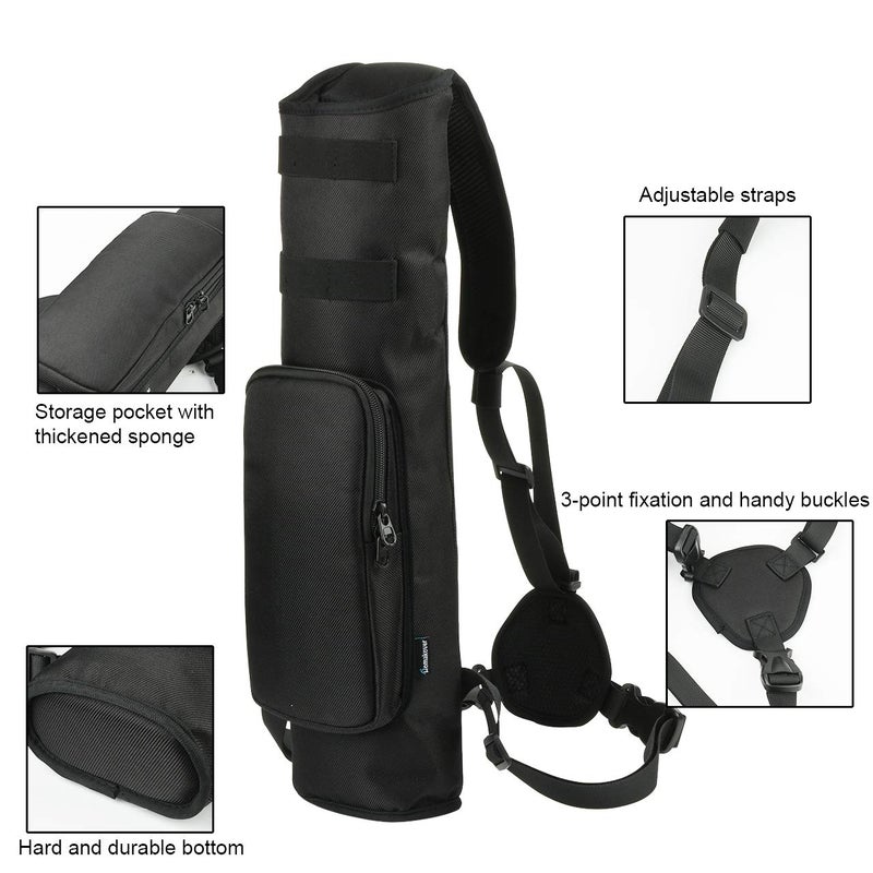 Homakover Homakover Archery Compact Multi-Function Back Quiver Arrow Holder, Adjustable Quivers Hanged Target Shooting Quiver for Arrows, Bow Hunting and Target Practicing  - Image 3
