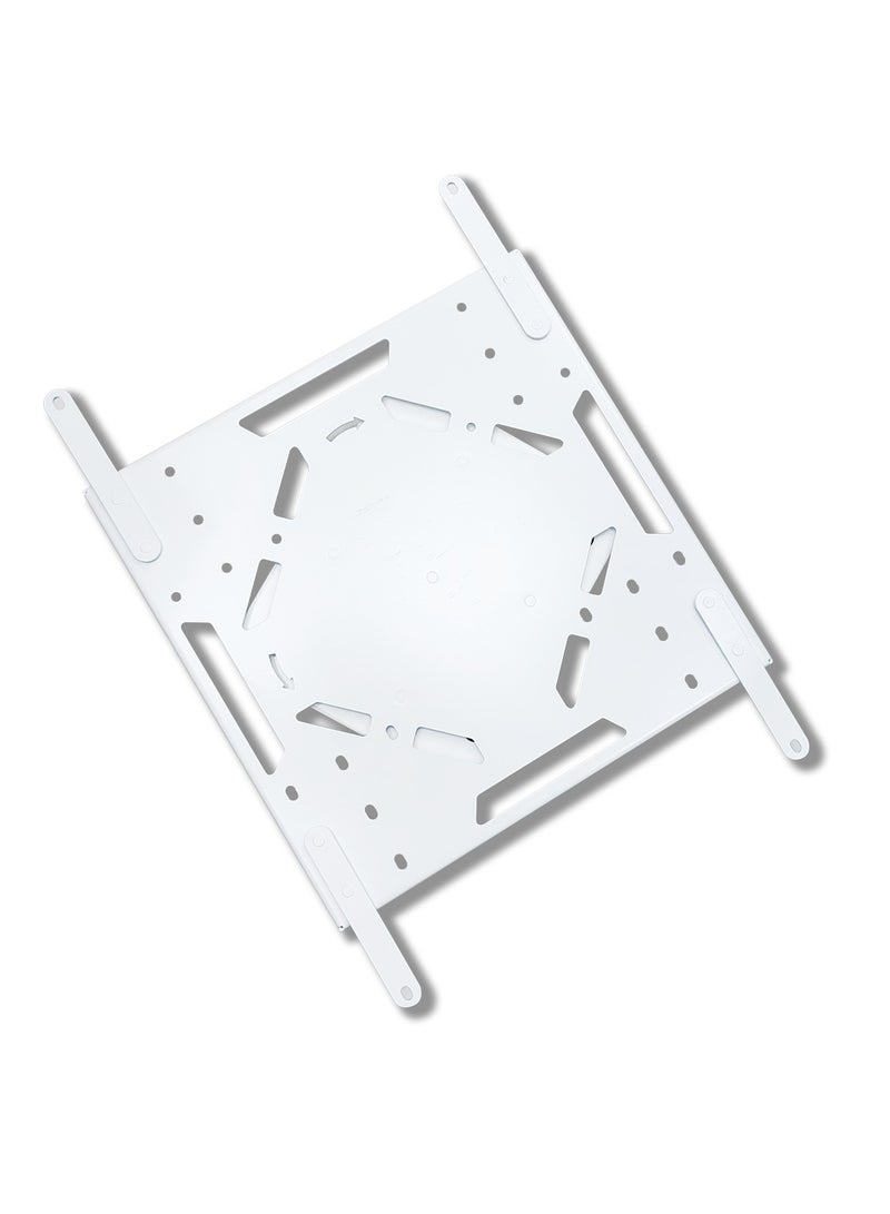 BEETEC Portrait TV Wall Mount for 43"-86" Screens upto 70 kg, VESA 600x400mm, Rotational Bracket for Landscape/Portrait Orientation, Adjustable Tilt +5°, White | TF-R64W - Image 1