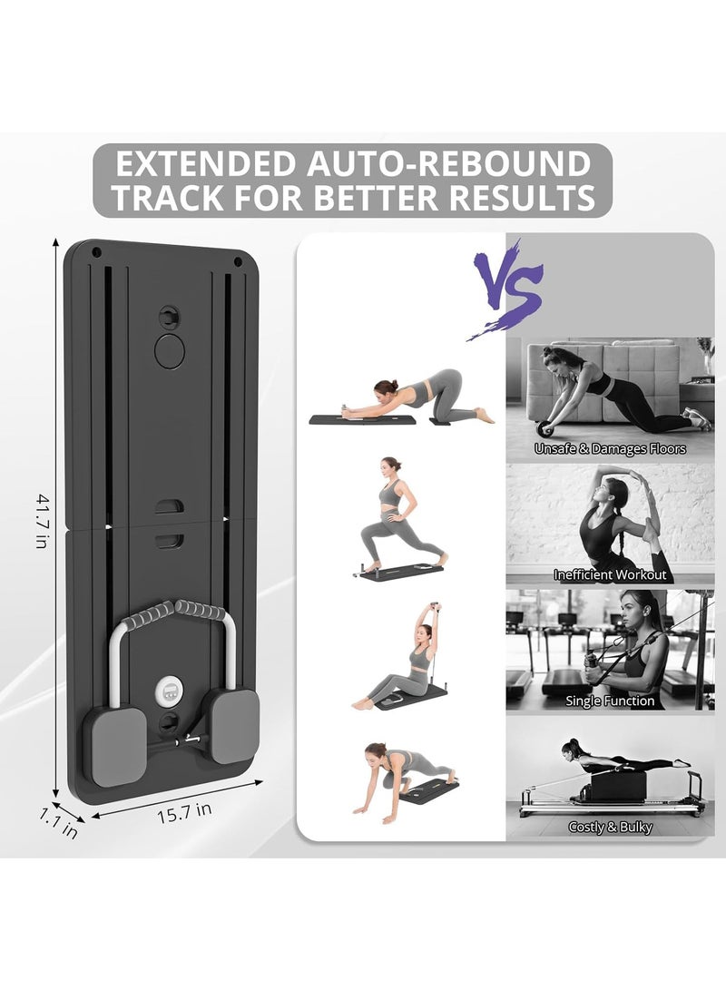 Arabest 5 in 1 Pilates Board, Pilates Reformer with Timer and Phone Holder, Foldable Pilates Machine and Equipment for Home Use and Gym Workout, Suitable for Advanced Users and Beginners - Image 5