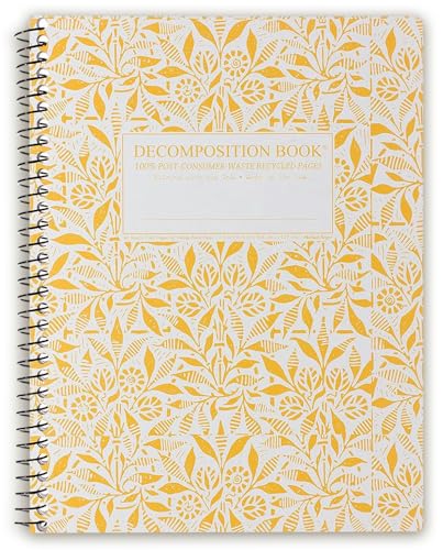 Decomposition Fields of Plenty College Ruled Spiral Notebook - 9.75 x 7.5 Journal with 160 Lined Pages - 100% Recycled Paper - Cute Notebooks for School Supplies, Home & Office - Made in USA - Image 1