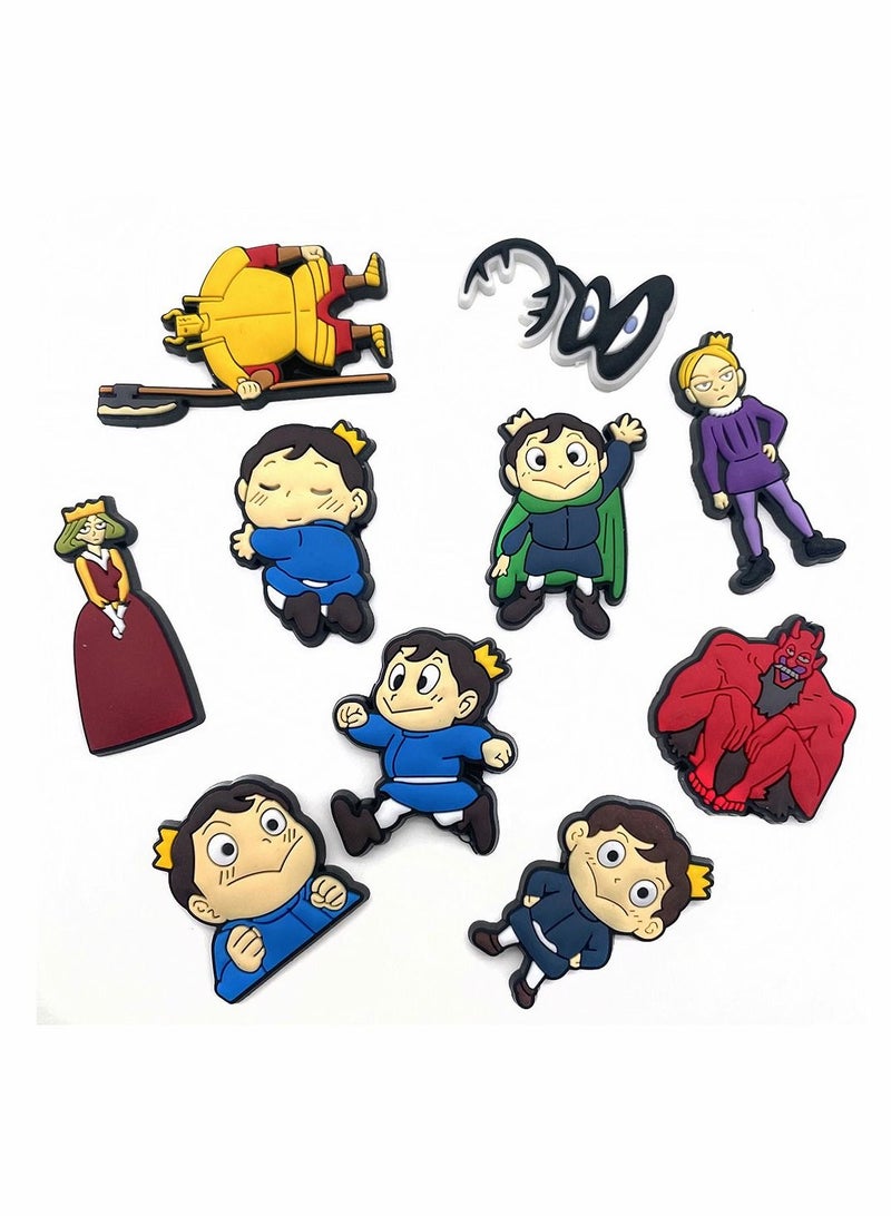 10PCS Croc Charms King, Anime Shoes Decorations Charm for Croc Accessories PVC Clog Pins Shoe Charms Fit Croc Sandals Bracelets Ornaments Gift Birthday Party Favors Supplies - Image 4