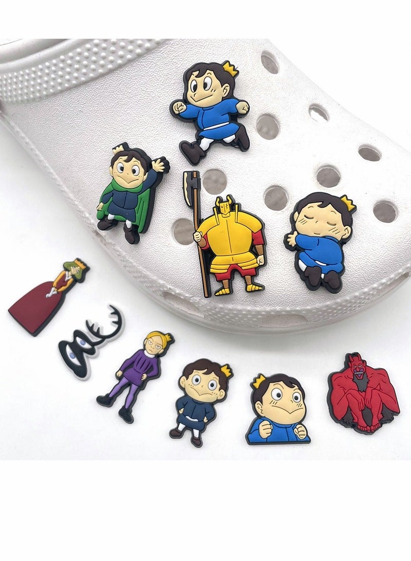 10PCS Croc Charms King, Anime Shoes Decorations Charm for Croc Accessories PVC Clog Pins Shoe Charms Fit Croc Sandals Bracelets Ornaments Gift Birthday Party Favors Supplies - Image 2