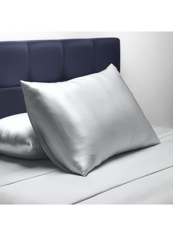 ELAUR Satin Pillowcase for Hair and Skin, Super Soft and Cooling Similar to Silk Pillow Cases 2 Pack with Envelope Closure, Gift for Women Men(20"x26" Standard Size) (Dark Grey) - Image 3