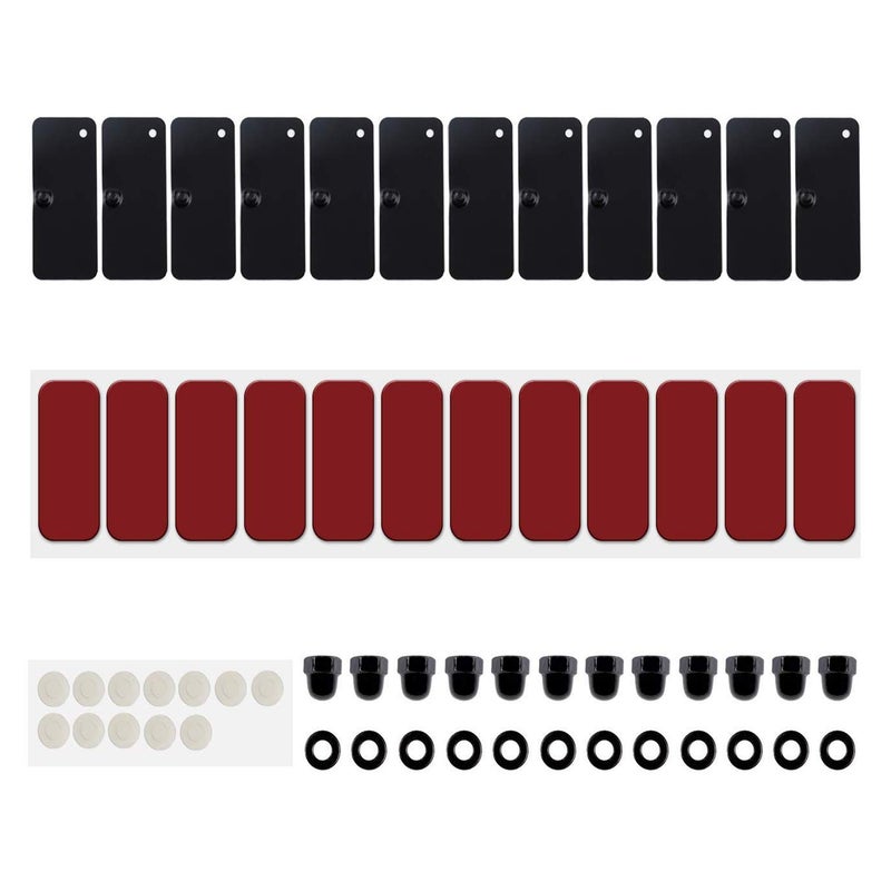 Rear Window Louvers Installation Hardware Accessories for for Ford Mustang Camaro Dodge Challenger Universal Double Side 3M Tape Mounting Set