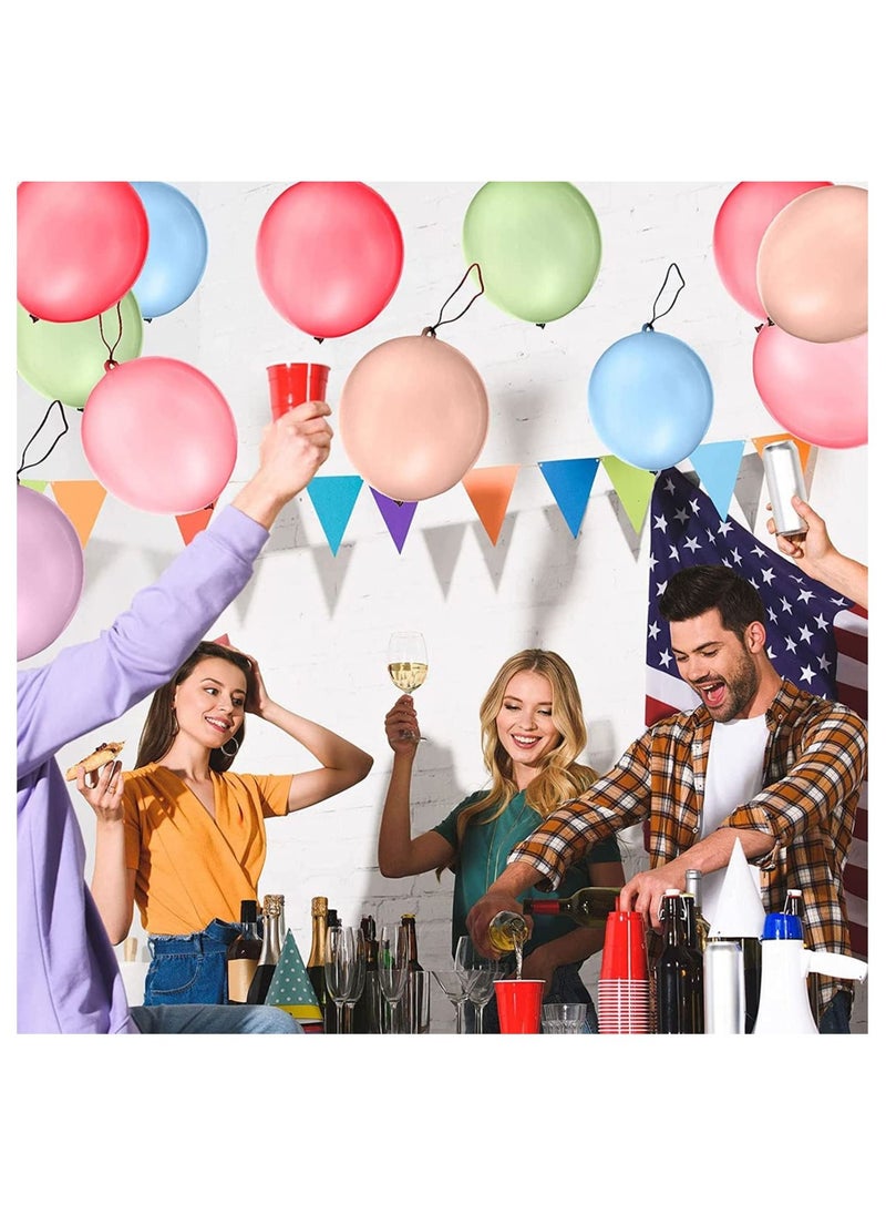 Generic - 50 Pecs Colourful Punch Balloons for Kids, Party Bag Fillers, Suitable for Birthday Weddings Party Decoration - Image 1