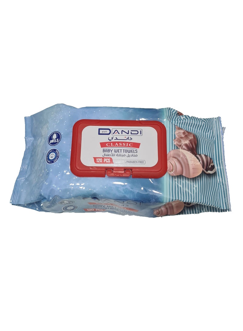 120 Pieces Baby Wet Towels Wipes Harmful Chemicals Free