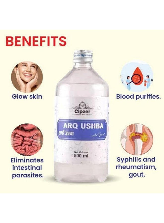 Cipzer Arq Ushba 500ML | Natural Ingredients | Blood Detox | Blood Purifier (Pack of 1) - Image 4