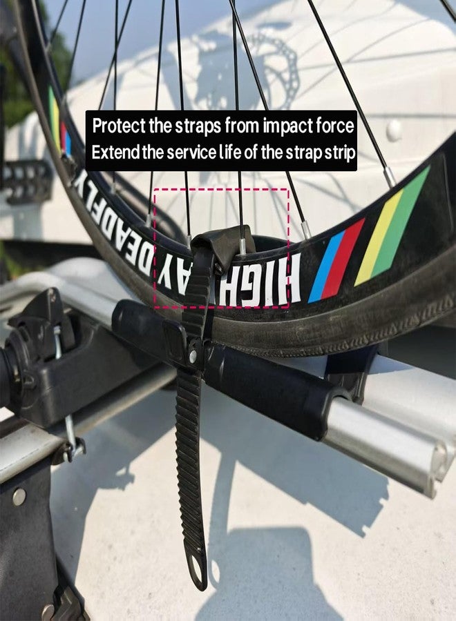 SYDSZ Roof Rack Bike Wheel Adapter Straps with Cushion for Secure Cycling Transport for Thule 599 598 591 568 564 561 532 933 926 - Image 2