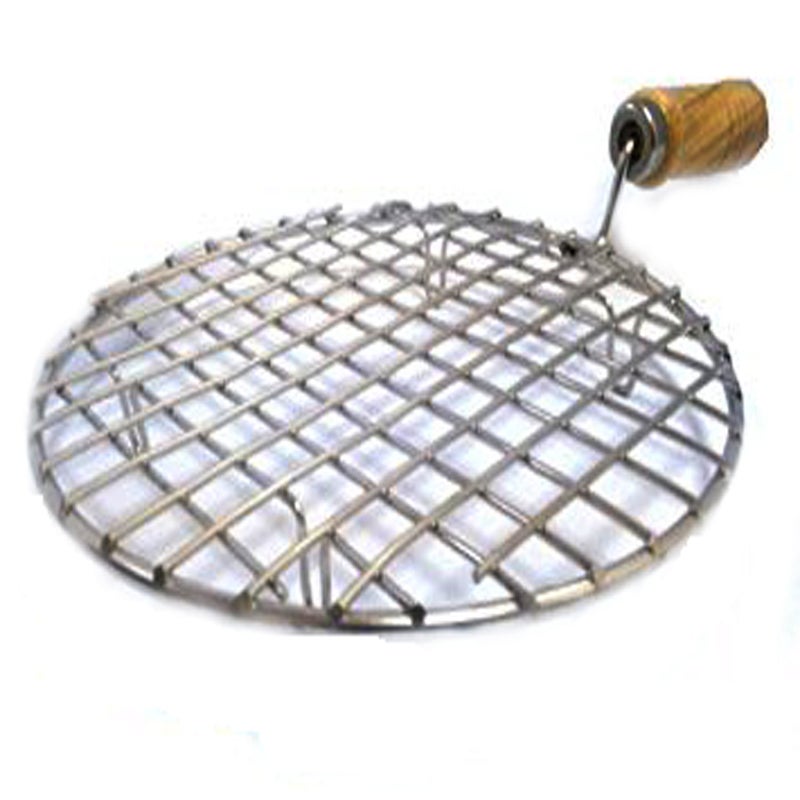 AUF Charcoal Burner,Papad,Roti Stand Charcoal Grill Stand Charcoal Hand Warmer Rack Stand 2 pc (Round and Square) - Image 3