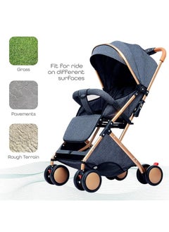 MAAS A Stroller that can be Folded with One Hand and has a Multi-Point Safety System that can be Carried On the Plane and Stored with Ease - Gray  - Image 4