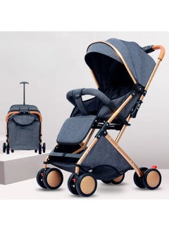 MAAS A Stroller that can be Folded with One Hand and has a Multi-Point Safety System that can be Carried On the Plane and Stored with Ease - Gray  - Image 2