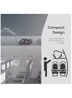 MAAS A Stroller that can be Folded with One Hand and has a Multi-Point Safety System that can be Carried On the Plane and Stored with Ease - Gray  - Image 3