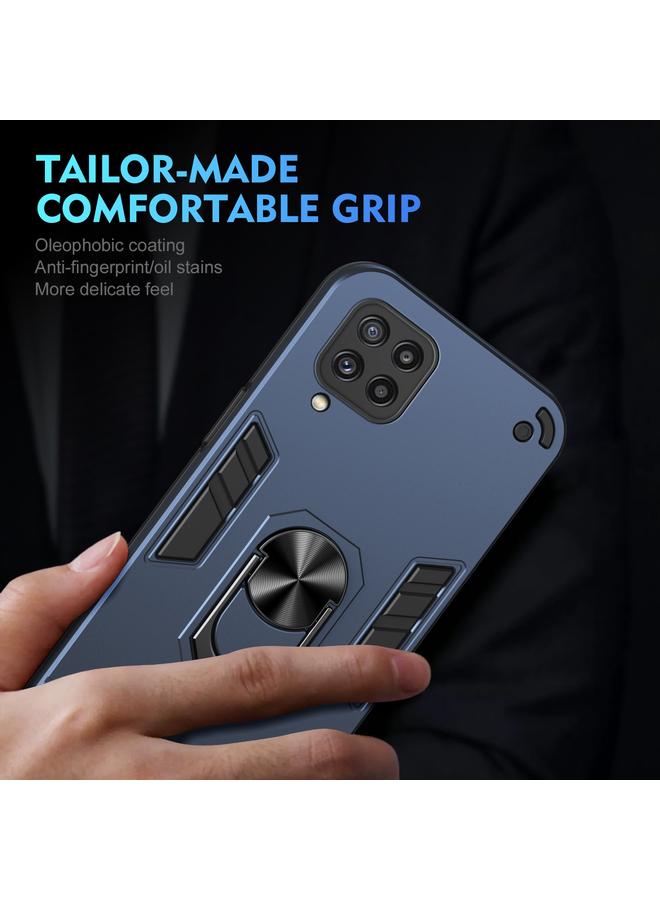 اس-توب جراب لهاتف Samsung Galaxy M32 جراب هاتف مزود بحلقة معدنية مقاومة للصدمات - Image 5