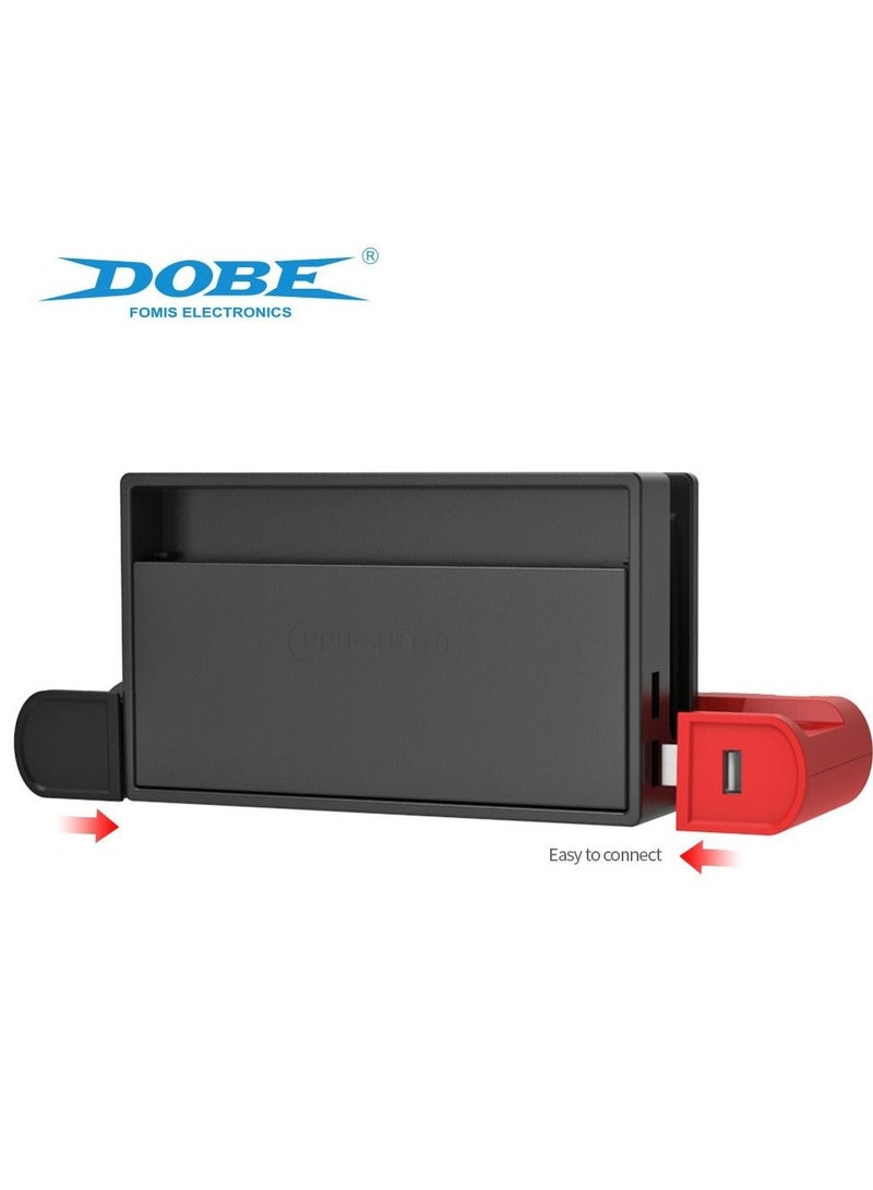 DOBE Fast Power Dock Multifunction 6 in 1 Charging Base For Switch Joypad Handle Joystick Charger Station With USB Port Blue And Red - Image 3