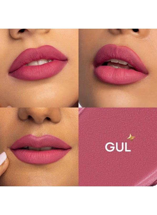 نيكا أحمر شفاه مطفي يدوم طويلاً ولا يترك آثاراً (3.5 جم) (Gul) - Image 3