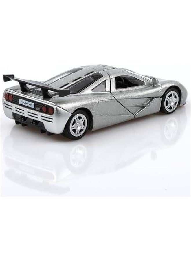 1/36 Scale Mclaren F1 1994 Diecast Cars Models,Pull Back Vehicles Mclaren Toy Cars,Cars Gifts for Boys Girls Silver - Image 2