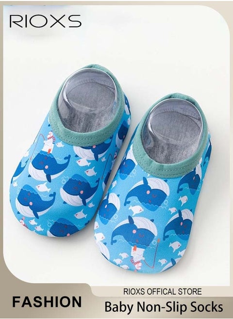Infant Toddler Baby Boys Girls Water Socks Non-Slip Socks Barefoot Quick-Dry Non-Slip Swim Socks Aqua Water Shoes For Beach Swimming Pool Water Park