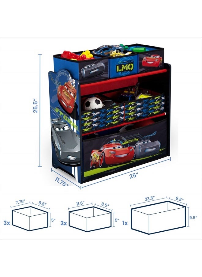 Delta CHILDREN - Multi-Bin Toy Organizer, Disney/Pixar Cars - Image 1
