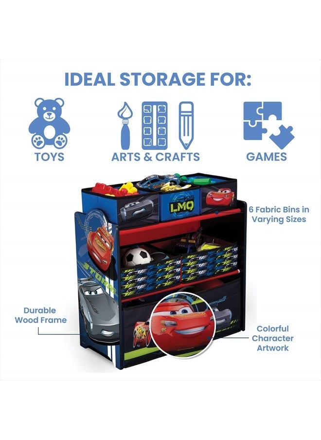 Delta CHILDREN - Multi-Bin Toy Organizer, Disney/Pixar Cars - Image 1
