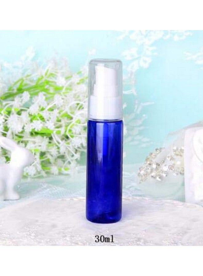 SYBL 6Pcs 30Ml1Oz Empty Refillable Plastic Lotion Pump Bottles Portable Cosmetic Makeup Sample Storage Container Vial Pot For Shower Gel Shampoo Toiletries Liquid(Blue) - Image 2