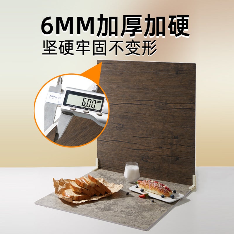 60 * 60Cm Ins Wind Pography Pography Cement Wood Grain Double-Sided Background Board White Double-Sided Board - Image 4