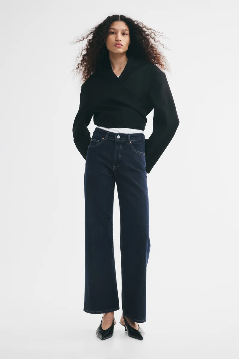 H&M Wide High Jeans