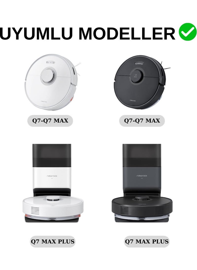 robotyedek robotspare Roborock Q7 Max, Q7 Max Plus Compatible Black Spare Wheel  - Image 2